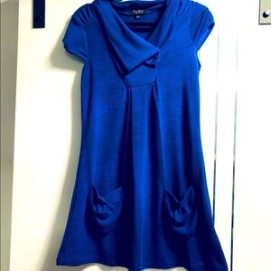 Papillon Size Small Royal Blue Knit  Sleeveless Dress